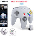 Für Nintendo 64 / N64 ORIGINAL Wireless N64 Controller GamePad Kontroller Grau