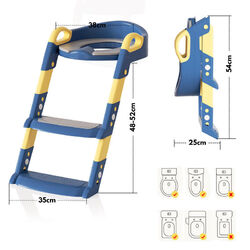 Toilettentrainer Kinder Lerntöpfchen 3 in 1 WC Sitz mit Treppe Toilettensitz