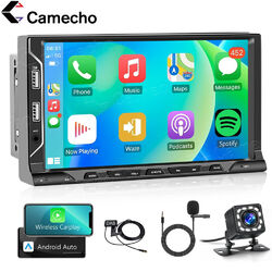 DAB+ Carplay 1+32G Android 13 Doppel 2DIN Autoradio GPS NAVI WIFI RDS 6*USB KAM