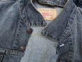 LEVI’S Jeansjacke Denim Gr. M Grau tailliert