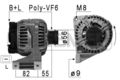 MESSMER Lichtmaschine Generator 120A 14V für Volvo V70 I 2.4 2.0 2.5 Turbo AWD