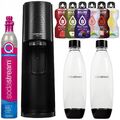 SODASTREAM Terra Black Wassersprudler + 2 Flaschen + Bolero Sachets