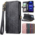 Leder Hülle für Xiaomi Redmi Note 12 11 10 Pro 12T Kartenfach Tasche Handy Case