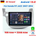 Für Honda FIT JAZZ 2007-14 Autoradio GPS Navi WIFI Android 13 DAB+ 32GB Carplay