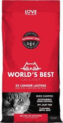 Worlds Best Cat Streu 28 Pfund, mehrere Katze unparfümiert, 12,7 kg 1er Pack