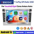 Autoradio 1+32G Android 13 GPS Navi RDS WIFI Für Opel Astra H Corsa C D Zafira B