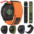 Für Garmin Fenix 7 6 5 7/6/5X/EPIX/Instinct 2X/Tactix Quick fit Nylon Armband DE