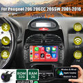 Apple CarPlay GPS Autoradio für Peugeot 206 206CC 206SW 2001-2016 Android 13