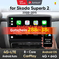 DAB+ 64GB Android 13 Autoradio Für Skoda Superb 2008-2013 GPS Navi Apple Carplay