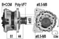 ERA Lichtmaschine Generator Lima 209518A für RENAULT TWINGO 3 CLIO 4 CAPTUR 1 2