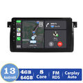 4G+64G Für BMW 3 Series E46 318 320 325 M3 Android 13 GPS Carplay Autoradio SWC