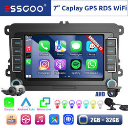 Carplay Autoradio 7" Android 13 GPS RDS KAM DVR 2+32G Für VW GOLF 5 Plus POLO 6R