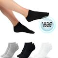 6-30 Sneaker Socken Herren & Damen Gr. 39-46 - Socken Sneaker Baumwolle Socken