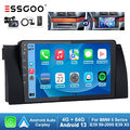 4+64G Android 13 DAB+ Carplay Autoradio GPS NAV Kamera Für BMW 5er E39 M5 X5 E53