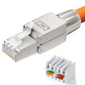 Netzwerkstecker CAT 7 Werkzeuglos RJ45 Netzwerk Stecker Verlegekabel AWG23 LAN