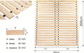 Stabilstes Extra starker Bettrost Lattenrost Holzlatten Rolllattenrost Rollrost