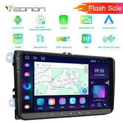 Autoradio 9" Android 13 6+64 VWA12S CarPlay Navi Für VW GOLF 5 6 Touran Polo EOS