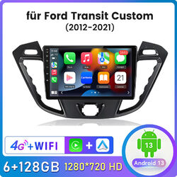 6+128G Android 13 Für Ford Transit Custom 2012-21 Carplay Autoradio GPS Navi DAB