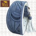 WOZA Premium Windhundhalsband Vollleder Greyhound Rindnappa Lederhalsband WP7883