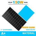 150W Solarmodul Solarpanel 12V Solarzelle Monokristallin Photovoltaik Wohnmobil