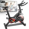 Heimtrainer Fahrrad Indoor Cycling Bike mit LCD-Monitor Fitnessbike bis 150 kg