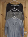 ESPRIT 3 Blusen Tunika Bluse 3/4-Arm Braun Grau Beige  Gr. 34 36 S