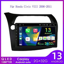 Für Honda Civic VIII 2006-2011 Autoradio Android 13 CarPlay Radio NAVI GPS 2+32G