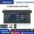 DAB+ Autoradio Für BMW E46 M3 2+64G Android 13 7" Apple CarPlay Mit GPS NAVI RDS