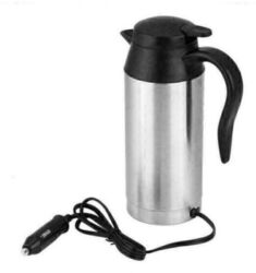 750ml 12V Auto Edelstahl Zigarettenanzünder Wasserkocher Elektro Camping BN