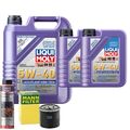 Motoröl 5W40 LIQUI MOLY High Tech 7L +MANN Ölfilter +Ölschlammspülung