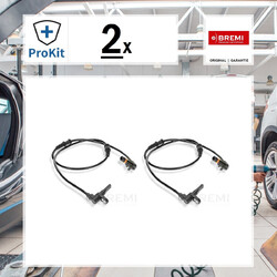 2x ORIGINAL® Bremi Sensor, Raddrehzahl Vorne für Mercedes-Benz Viano Vito