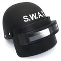 DELUXE HERREN S.W.A.T. HELM / Karneval Fasching SEK SWAT Polizisten Kostüm Party