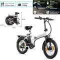 Faltbares 20 Zoll E-Citybike 25km/h Elektrofahrrad 48V 15AH Moped Pendler E-Bike