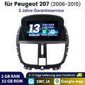 7" DAB+ Android 13 Autoradio Für PEUGEOT 207 CC 06-2015 GPS Nav WIFI CARPLAY RDS