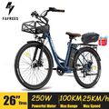 FAFREES 26 Zoll Elektrofahrrad E-Mountainbike 250W City E-Bike 730.8WH 7 Gang