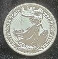 Großbritannien 2 Pounds Silbermünze, Britannia 2020, 1 Oz / 1 Unze 999er Silber