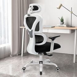 Bürostuhl Ergonomischer Schreibtischstuhl, Chefsessel mit 3D verstellbare