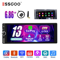 6.9" Single DIN Android 13 Auto Carplay Autoradio Touch Screen GPS NAV RDS 2+32G