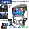 DAB+ 64G 9" Android 13 Autoradio Carplay GPS Navi +Kam Für Hyundai i30 2006-2011