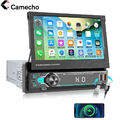 1DIN 7" Flip Autoradio Touch Screen Bildschirm Bluetooth USB SD MP5 Player Radio