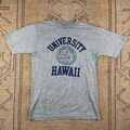 Vintage University Of Hawaii Tingle Stitch Grey T-Shirt Size Small