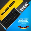 200W Watt Solarpanel Solarmodul 12V Solar MONOkristallin Mono Photovoltaikmodul