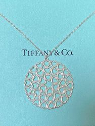 Tiffany & Co.Paloma Picasso Krone Von Herzen Anhänger Halskette Silber 925