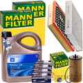 MANN INSPEKTIONSPAKET+5L ORIGINAL 5W-30 ÖL passend für OPEL INSIGNIA A 1.6+1.8