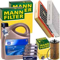 MANN INSPEKTIONSPAKET+5L ORIGINAL 5W-30 ÖL passend für OPEL INSIGNIA A 1.6+1.8