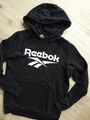 Original Hoodie Kapuzenpullover mit Logo von REEBOK schwarz in Gr. XS / 36