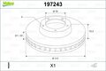 2x VALEO Bremsscheibe 197243 für VW MULTIVAN T5 7HM 7HN 7HF 7EF 7EM 7EN Bus 7HB