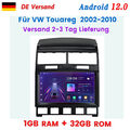 Für VW Touareg 2002-2010 9" Android12 Autoradio GPS NAVI SAT BT WIFI DAB+ 1+32GB