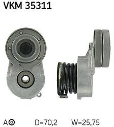 SKF Vkm35311 Spannrolle Umlenkrolle Keilrippenriemen für Opel Honda 2002->