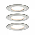 Paulmann Einbauleuchte LED Coin Nova rund 6,5W Eisen 3er-Set starr